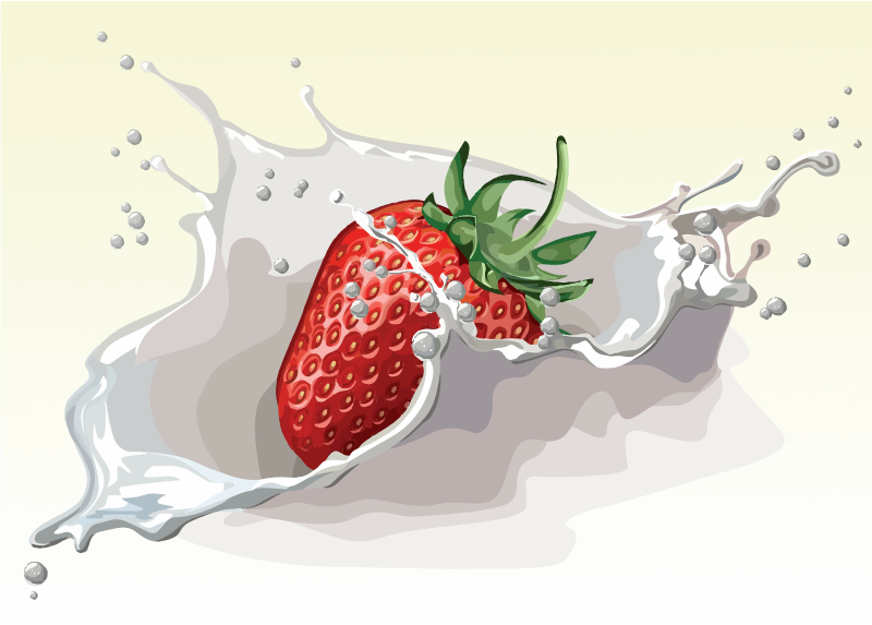 Splashing Strawberry