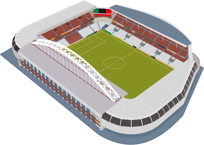 Soccer (Football) Stadium - Openclipart