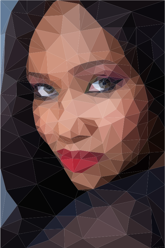 Low Poly Female Portrait