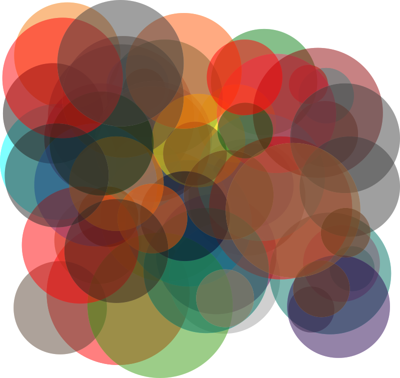 Colorful Overlapping Circles