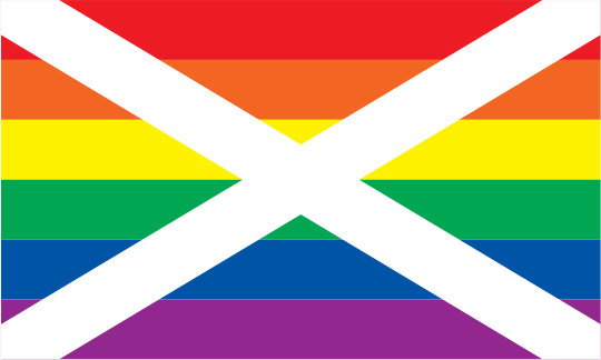 Static Rainbow Saltire