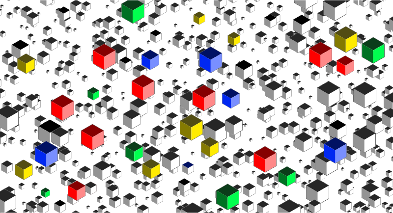 Isometric Cubes Background