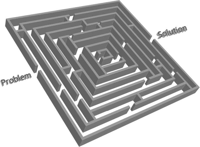 3D Problem Solution Maze 