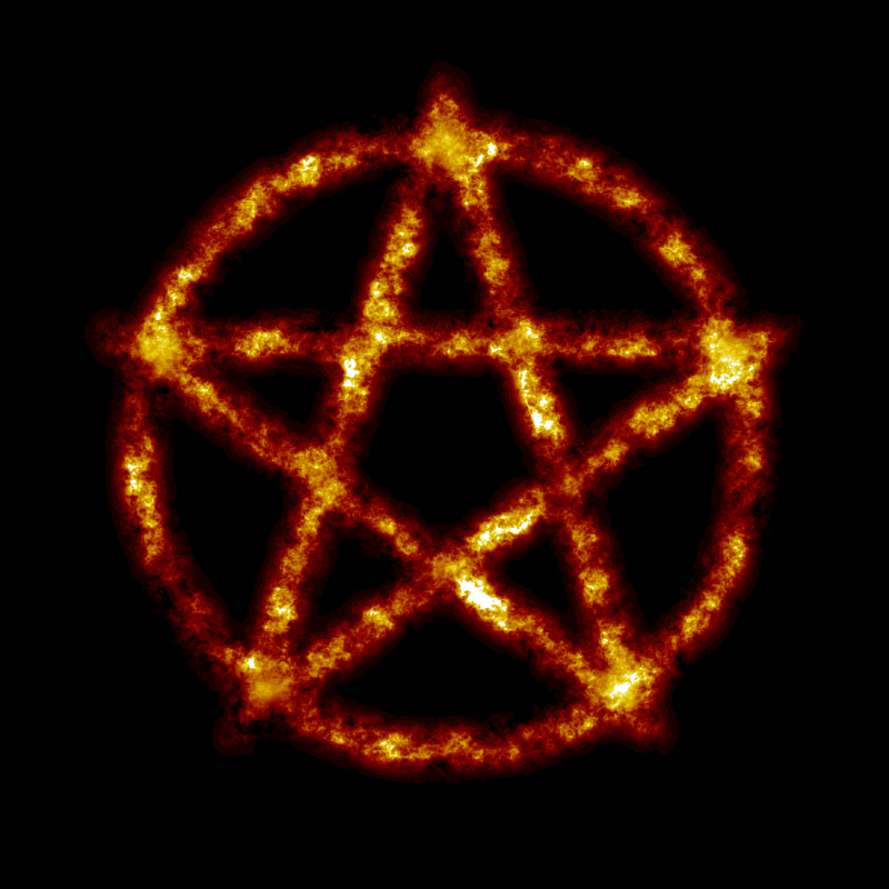 Burning pentagram