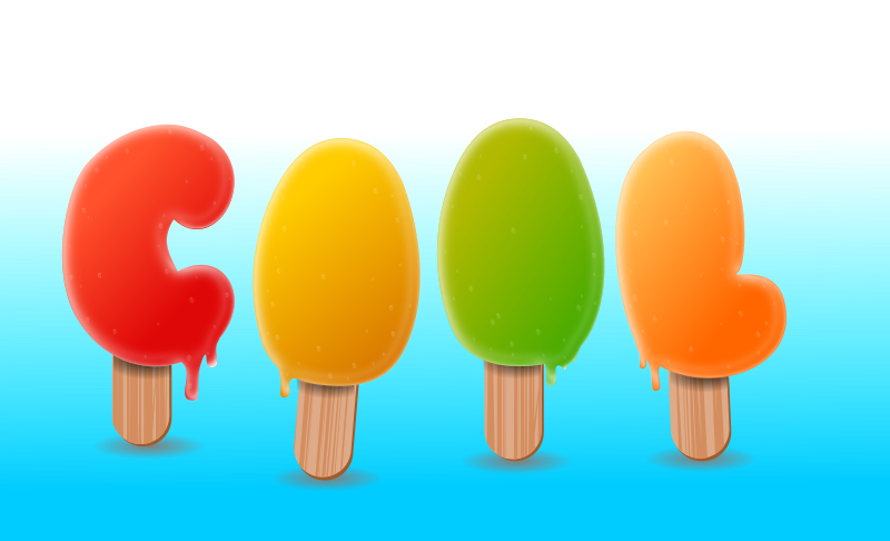 ice popcicle text