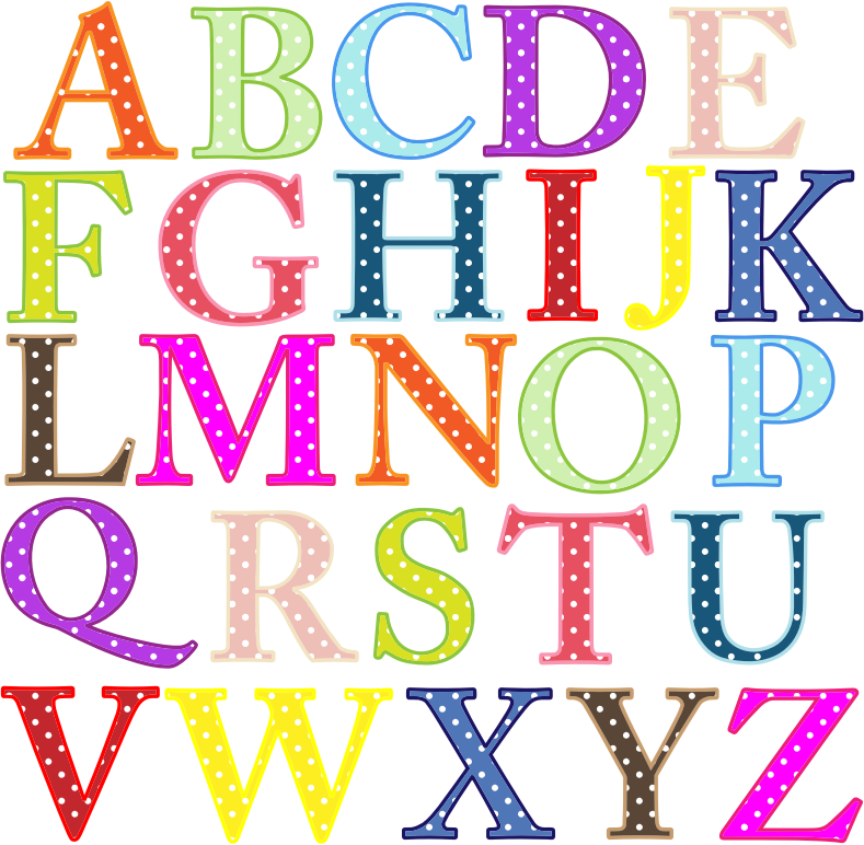 Colorful Alphabet Uppercase