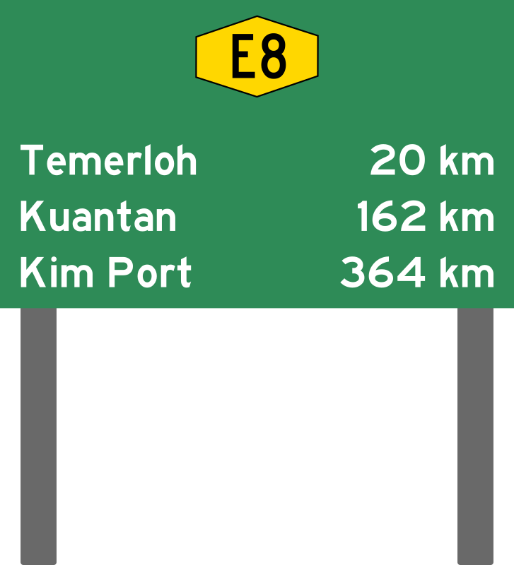 top 105+ Pictures distance to the next exit of a highway sign Completed