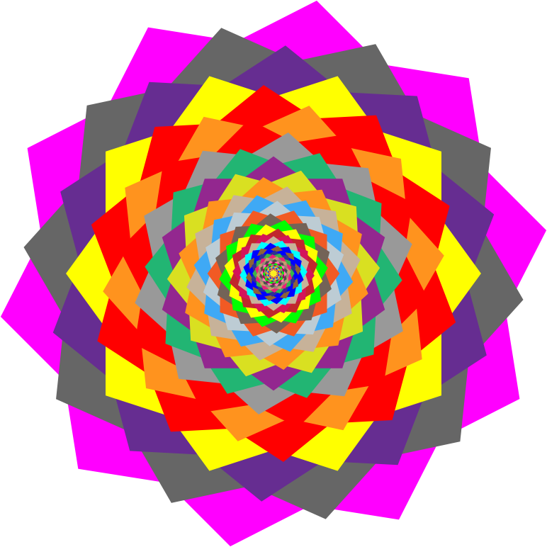 Colorful Rosette