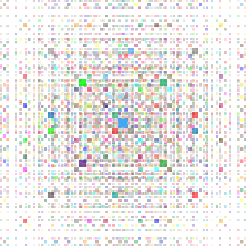 Colorful Square Fractal