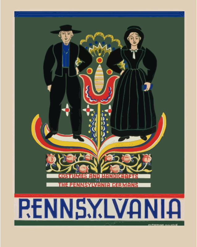 Vintage Pennsylvania Travel Poster