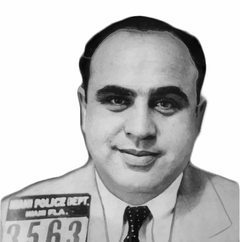 Alphonse Gabriel Capone Mugshot (Background removed)