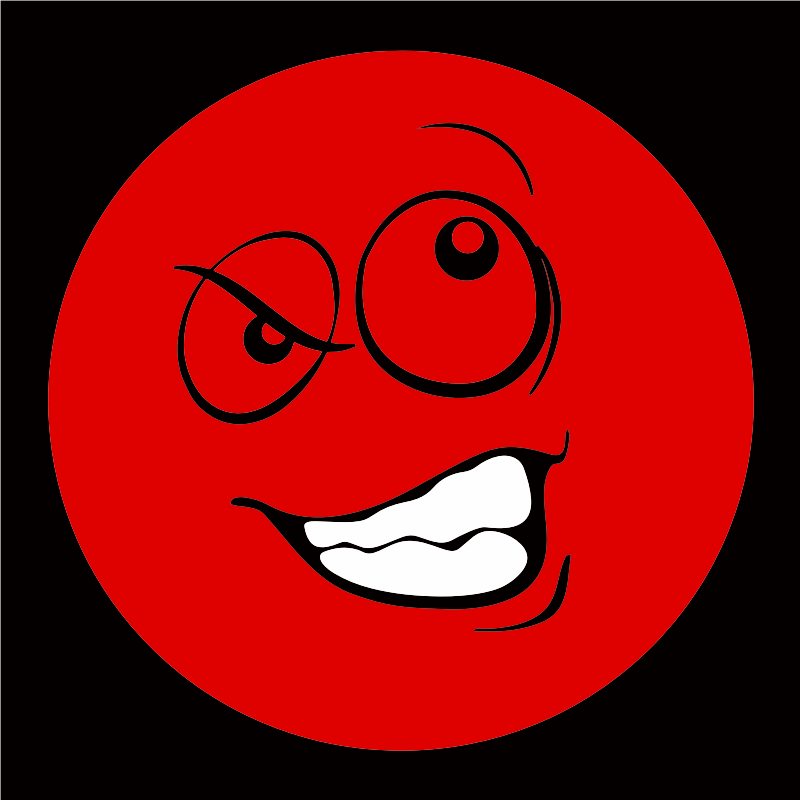 Red Smiley Emoticon 2