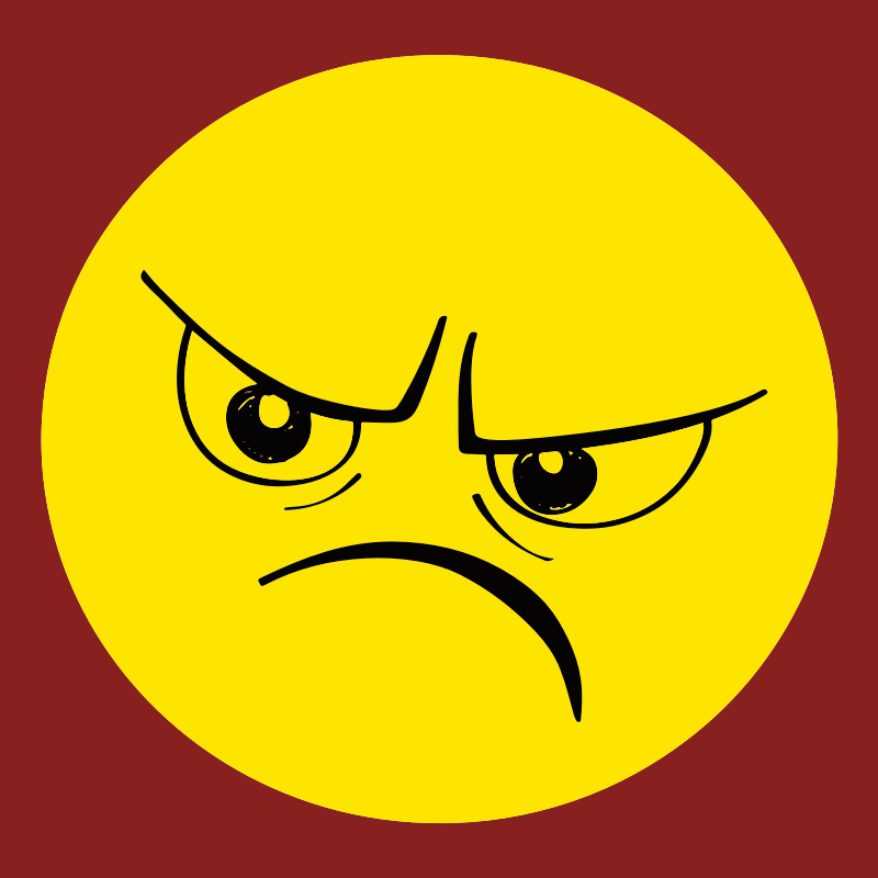 angry smiley face clip art