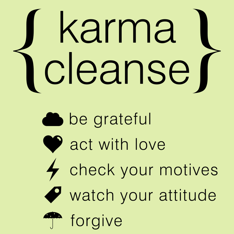 Karma Cleanse Typography