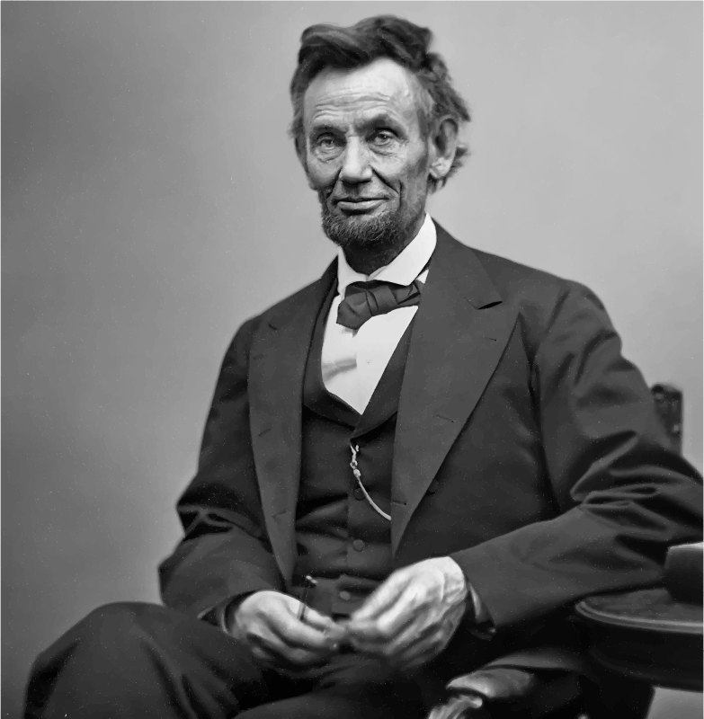 Smiling Abraham Lincoln