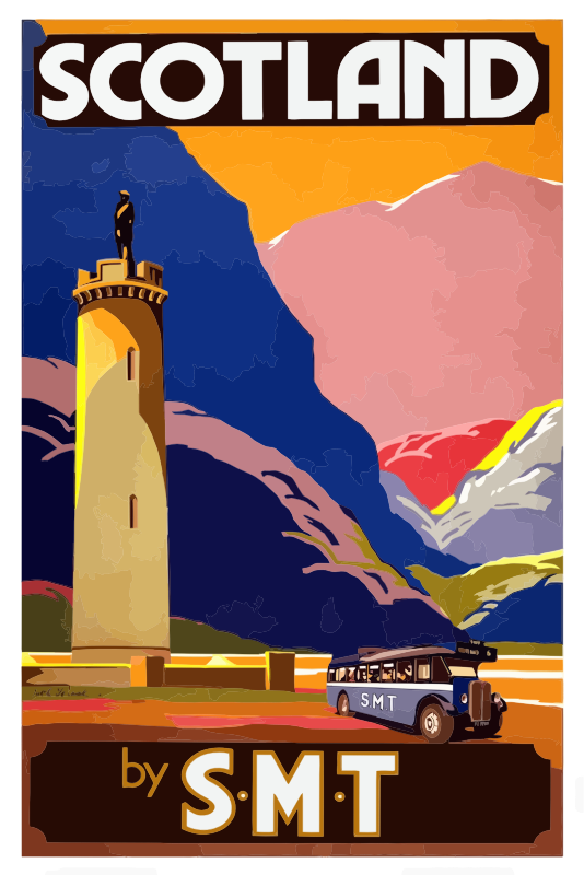 Vintage Travel Poster Scotland