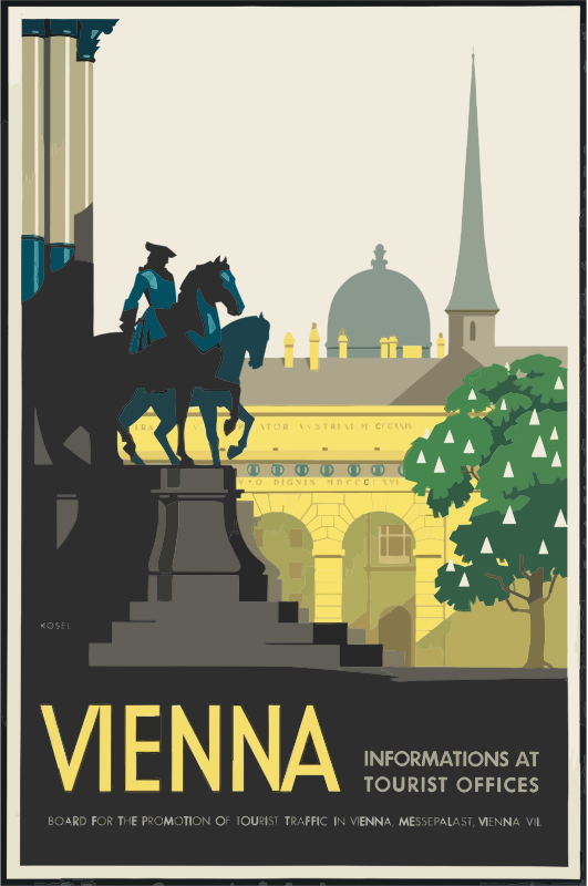 Vintage Travel Poster Vienna