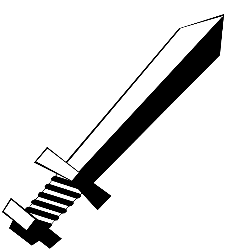 Toy Sword (Black and White)