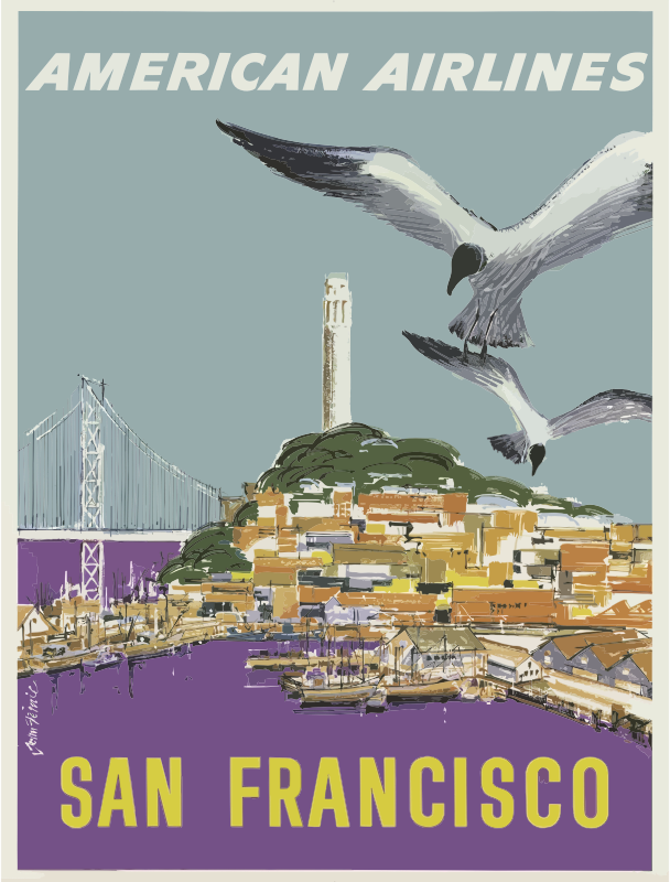 Vintage Travel Poster San Francisco