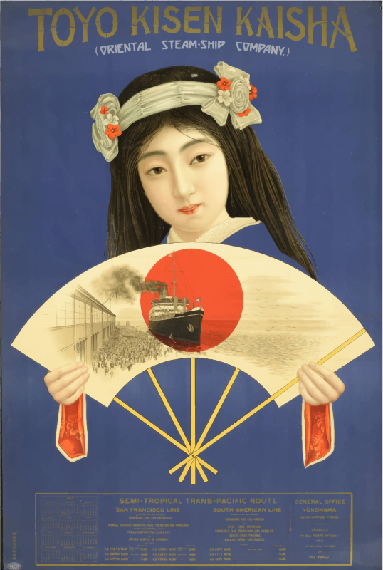 Vintage Travel Poster Japan 1917