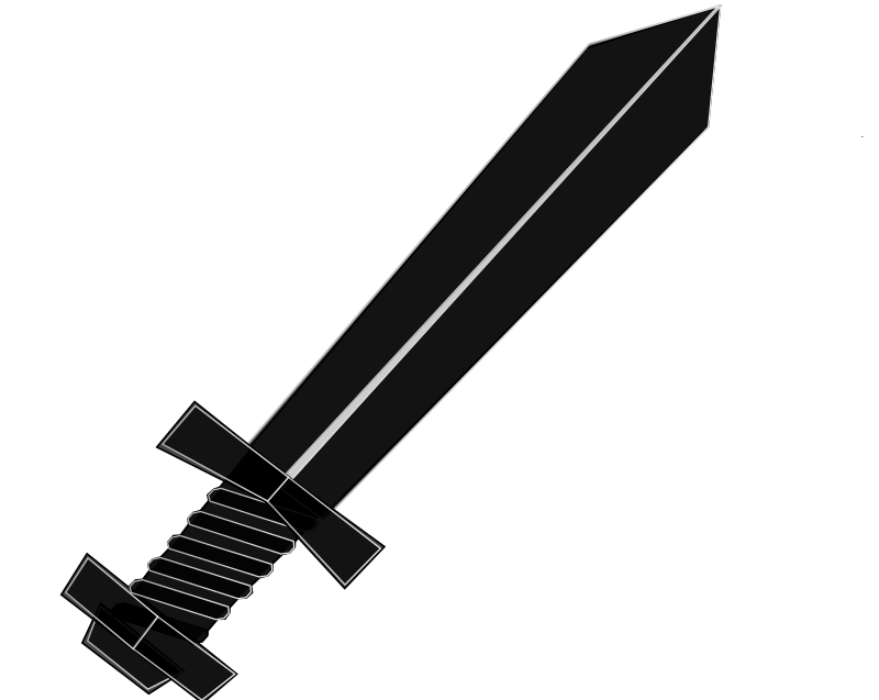 black sword clip art