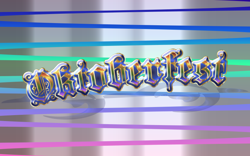 Oktoberfest Typography Shiny