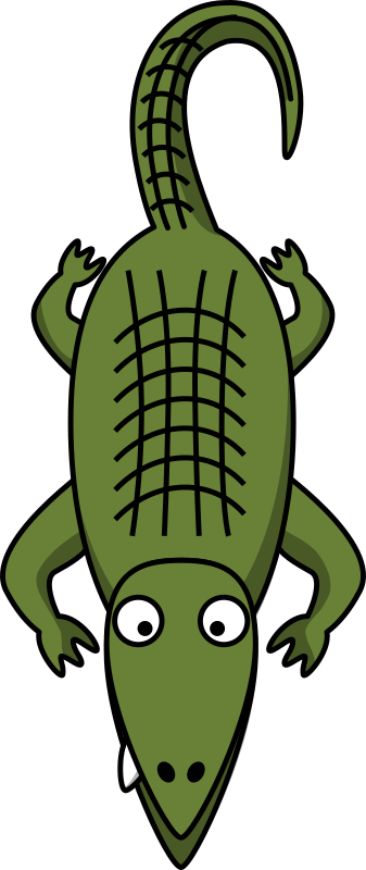 Cartoon alligator