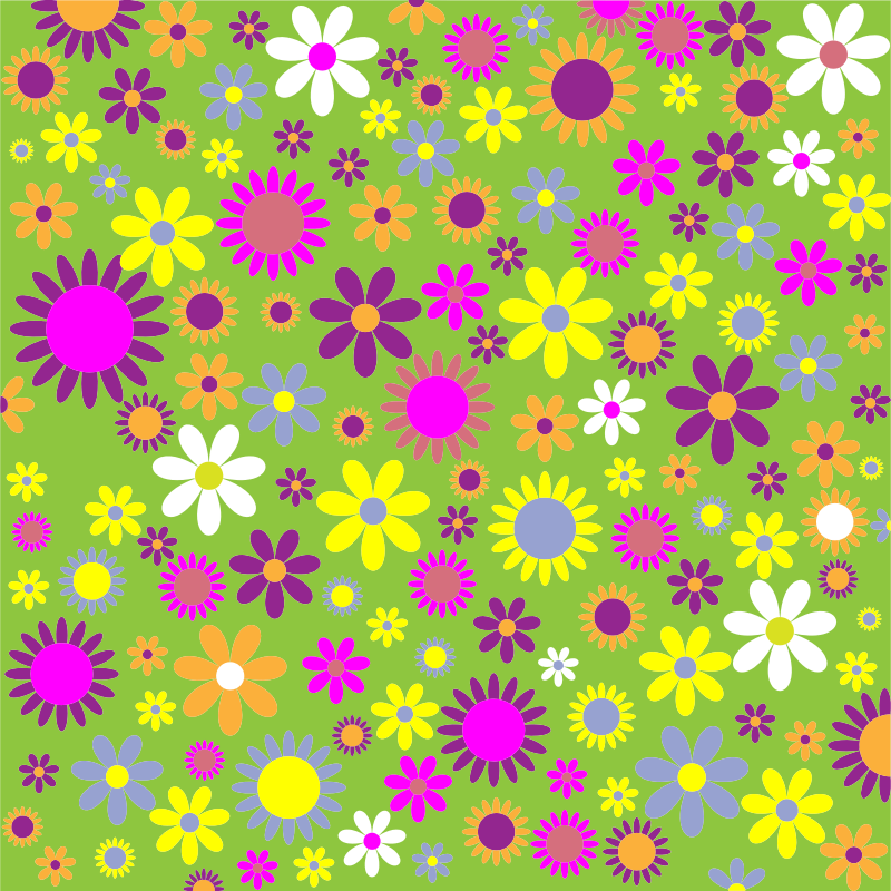 Colorful Floral Pattern Background 6