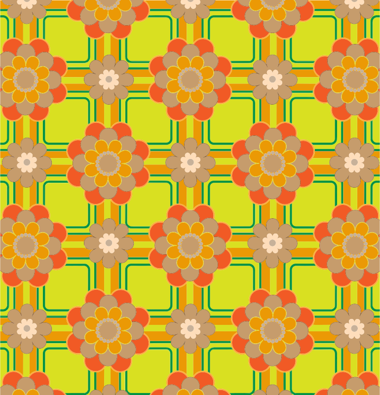 Colorful Floral Pattern Background 4