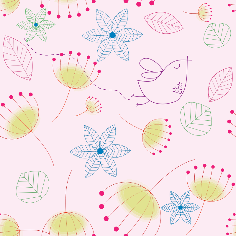 Floral Garden Seamless Pattern