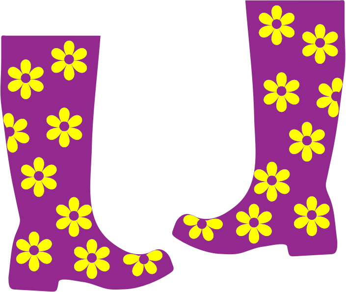 Floral Rain Boots