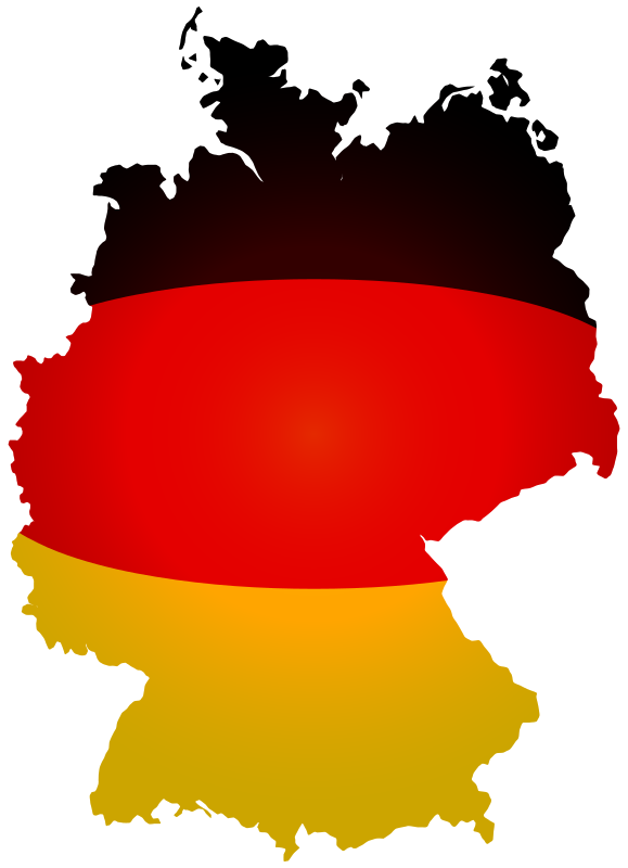 Germany Flag Map