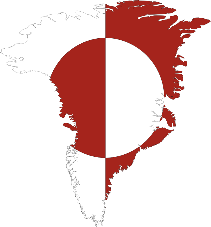 Greenland Map Flag Openclipart