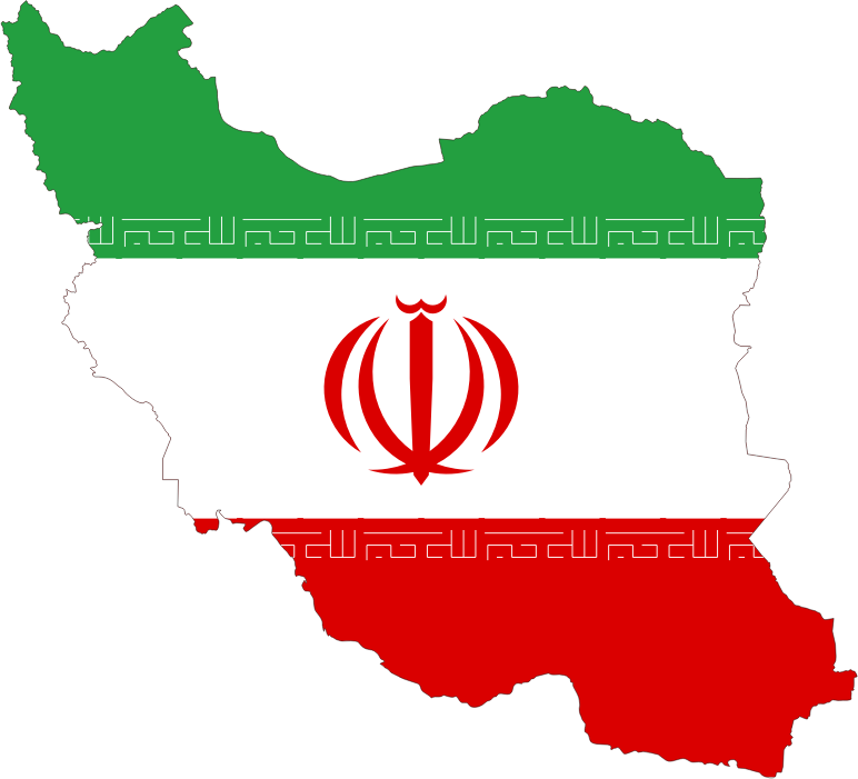 Iran Flag Map
