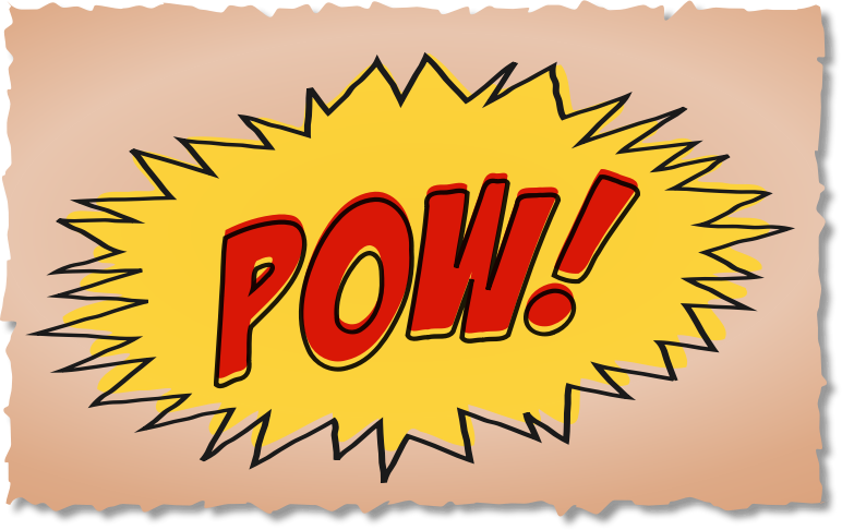 Pow comic book sound effect