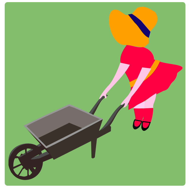 Wheel-barrow-girl