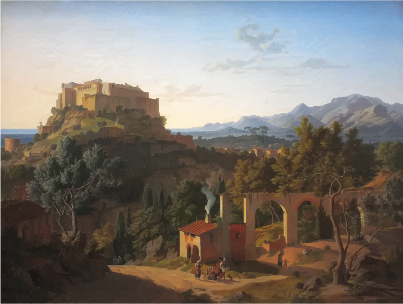 Landscape with the Castle of Massa di Carrara