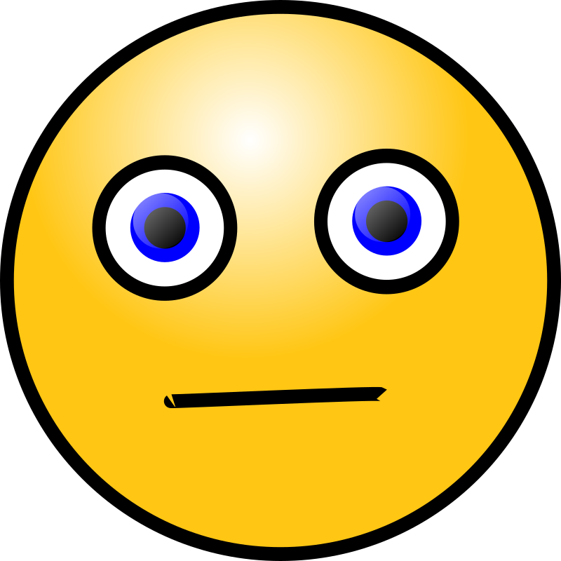 Emoticons: Worried face