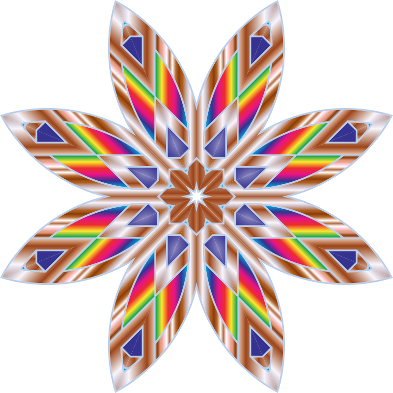 Colorful Flower Star