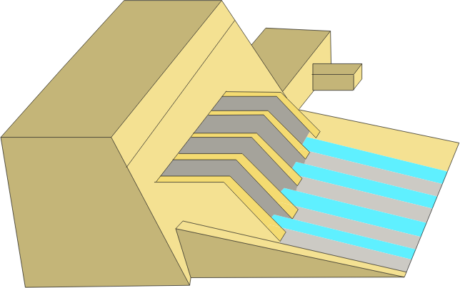 Hydroelectric dam - colored