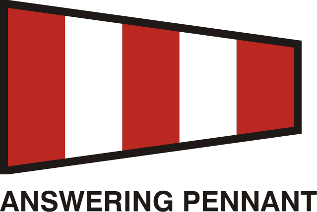 Gran Pavese flags, Answering Pennant flag