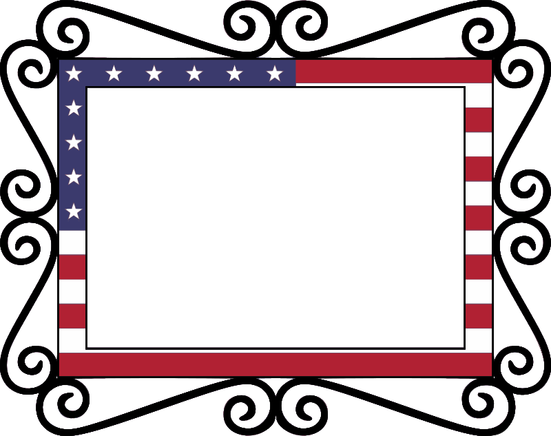 US flag frame