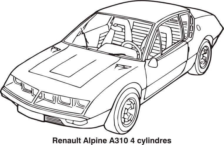 Renault Alpine A310 4 cylindres, year 1972