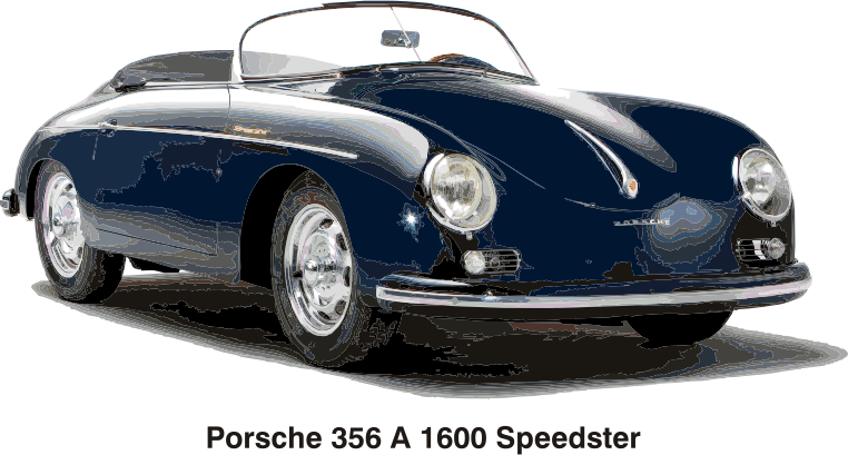 Porsche 356 A 1600 Speedster, year 1956