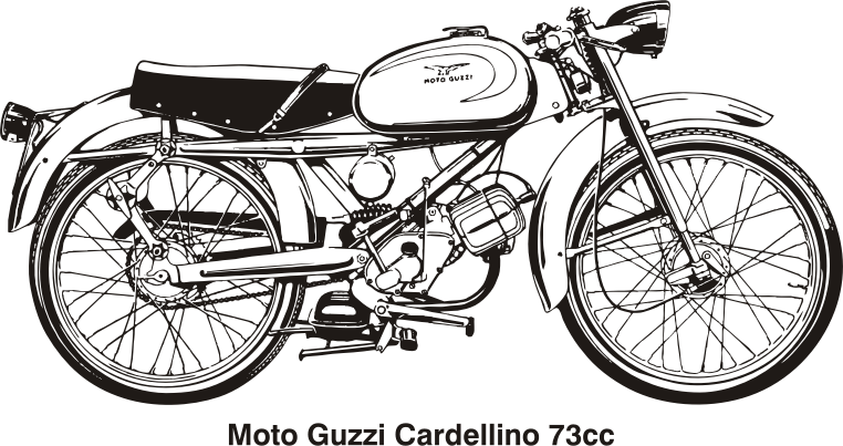 Moto Guzzi Cardellino 73cc, year 1959