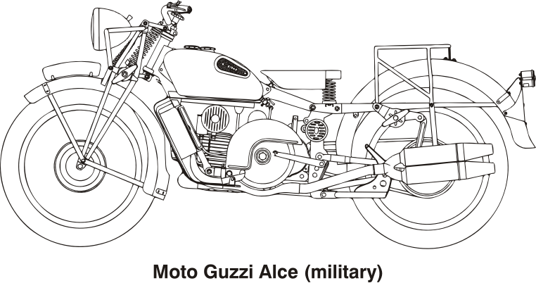 Moto Guzzi Alce (military), year 1939