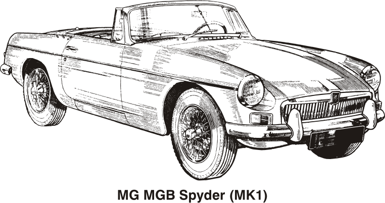 MG MGB (MK1), year 1962