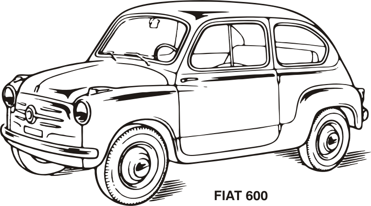 Fiat 600, year 1955