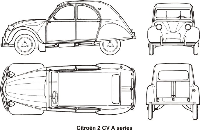 Citroen 2CV A series, year 1960