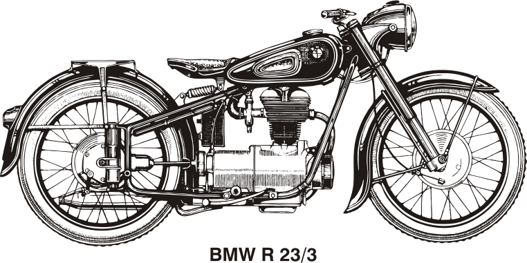 BMW R25/3, year 1953